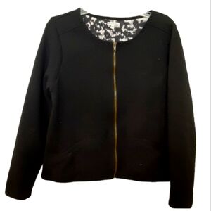 Mercer & Madison black Quilted zip jacket, L